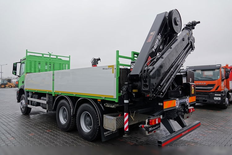 Mercedes AROCS 2636 / 6x4 / SKRZYNIOWY- 6, 5 M / + HDS HIAB 4x wysów: 13 m / EURO 6 / STEROWANIE RADIOWE /OPONY 100 % zdjęcie 11