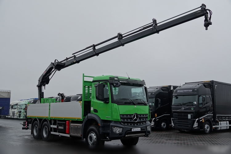 Mercedes AROCS 2636 / 6x4 / SKRZYNIOWY- 6, 5 M / + HDS HIAB 4x wysów: 13 m / EURO 6 / STEROWANIE RADIOWE /OPONY 100 % zdjęcie 1