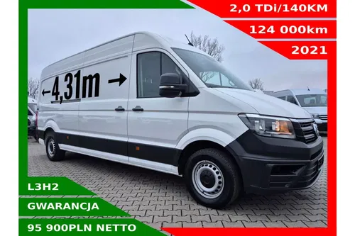 Volkswagen Crafter L3H2 95900zł NETTO 2.0TDi/140KM