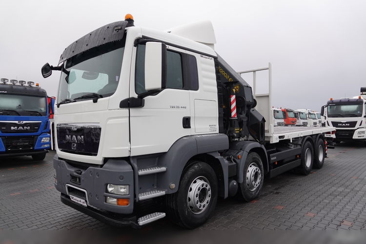 MAN TGS 35.440 / 8X4 / PLATFORMA + HDS PALFINGER PK 50002 / 22 M WYSIĘG / MAX UDŹWIG 14 TON / STEROWANIE RADIOWE zdjęcie 9