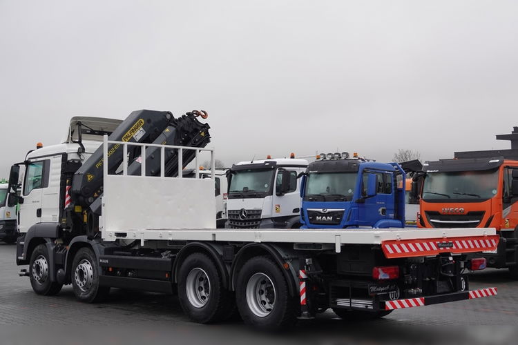 MAN TGS 35.440 / 8X4 / PLATFORMA + HDS PALFINGER PK 50002 / 22 M WYSIĘG / MAX UDŹWIG 14 TON / STEROWANIE RADIOWE zdjęcie 11