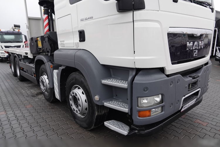 MAN TGS 35.440 / 8X4 / PLATFORMA + HDS PALFINGER PK 50002 / 22 M WYSIĘG / MAX UDŹWIG 14 TON / STEROWANIE RADIOWE zdjęcie 16