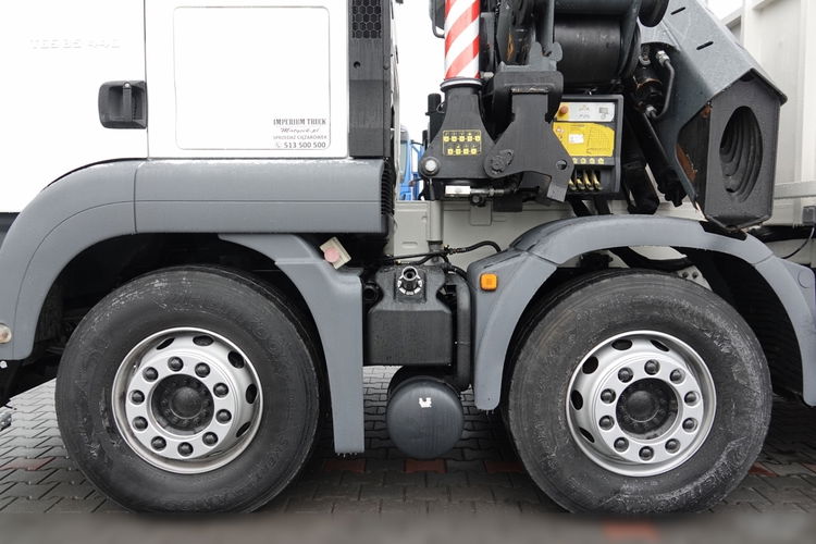 MAN TGS 35.440 / 8X4 / PLATFORMA + HDS PALFINGER PK 50002 / 22 M WYSIĘG / MAX UDŹWIG 14 TON / STEROWANIE RADIOWE zdjęcie 32