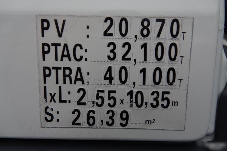 MAN TGS 35.440 / 8X4 / PLATFORMA + HDS PALFINGER PK 50002 / 22 M WYSIĘG / MAX UDŹWIG 14 TON / STEROWANIE RADIOWE zdjęcie 49