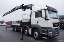 MAN TGS 35.440 / 8X4 / PLATFORMA + HDS PALFINGER PK 50002 / 22 M WYSIĘG / MAX UDŹWIG 14 TON / STEROWANIE RADIOWE zdjęcie 6
