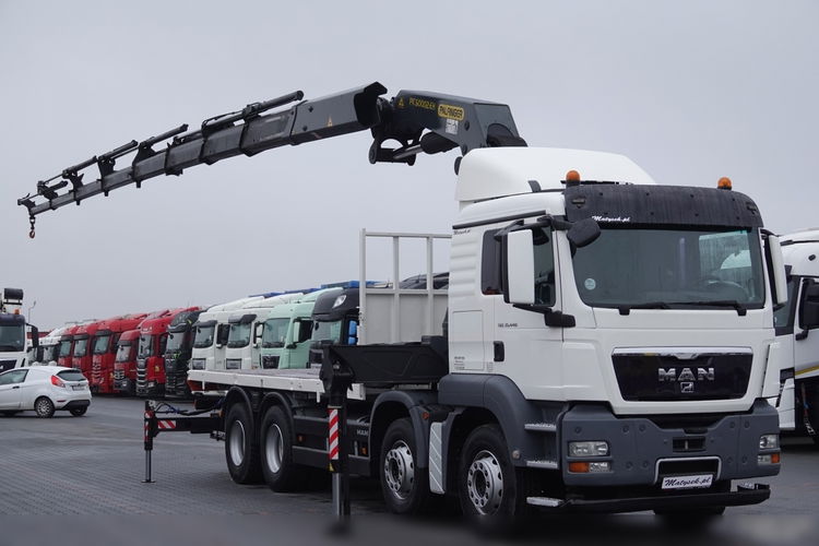 MAN TGS 35.440 / 8X4 / PLATFORMA + HDS PALFINGER PK 50002 / 22 M WYSIĘG / MAX UDŹWIG 14 TON / STEROWANIE RADIOWE zdjęcie 7