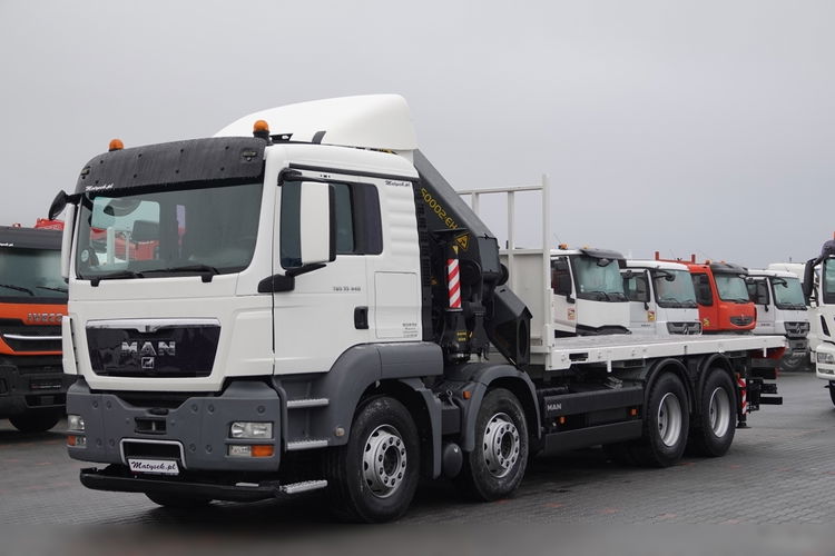 MAN TGS 35.440 / 8X4 / PLATFORMA + HDS PALFINGER PK 50002 / 22 M WYSIĘG / MAX UDŹWIG 14 TON / STEROWANIE RADIOWE zdjęcie 8