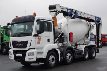 MAN TGS 32.400 / 8x4 / GRUSZKA + TAŚMA BELT T40 / BETONOMIESZARKA / 8m3 / UAL / EURO 6 