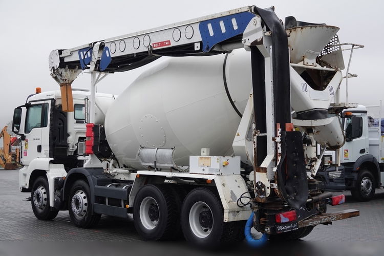 MAN TGS 32.400 / 8x4 / GRUSZKA + TAŚMA BELT T40 / BETONOMIESZARKA / 8m3 / UAL / EURO 6  zdjęcie 4