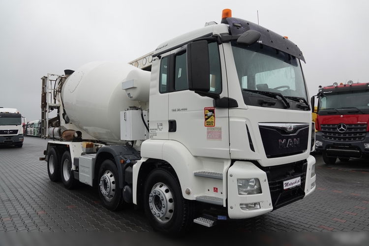 MAN TGS 32.400 / 8x4 / GRUSZKA + TAŚMA BELT T40 / BETONOMIESZARKA / 8m3 / UAL / EURO 6  zdjęcie 7