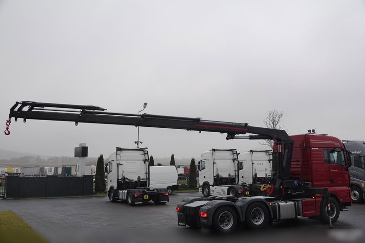 MAN TGX 28.480 / 3 Osiowy CIĄGNIK + HDS HMF 2120 / 6x2 / OS PODNOSZONA / 5x WYSÓW - 14.7 M / UDŹWIG - 4000 KG / STEROWANIE RADIOWE / 4 PODPORY / EURO 6 / PO KONTRAKCIE SERWISOWYM zdjęcie 9