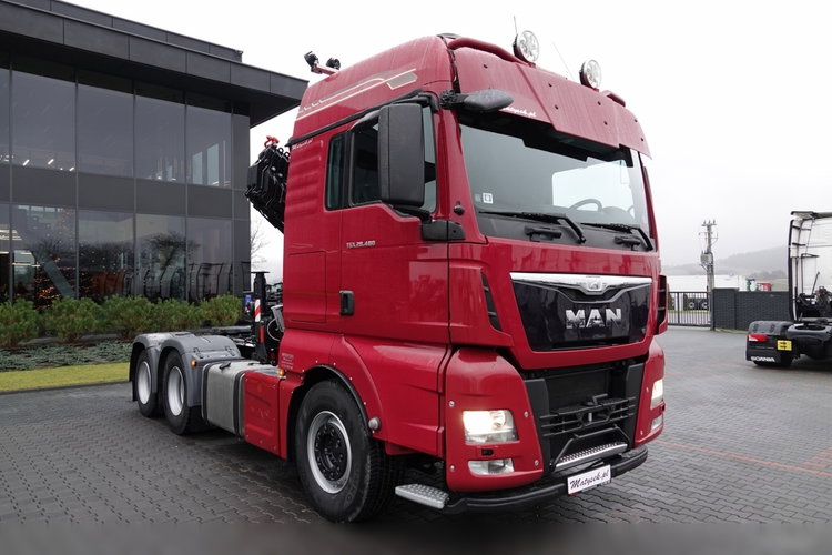 MAN TGX 28.480 / 3 Osiowy CIĄGNIK + HDS HMF 2120 / 6x2 / OS PODNOSZONA / 5x WYSÓW - 14.7 M / UDŹWIG - 4000 KG / STEROWANIE RADIOWE / 4 PODPORY / EURO 6 / PO KONTRAKCIE SERWISOWYM zdjęcie 12