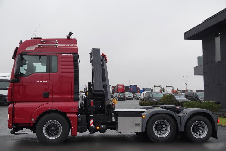 MAN TGX 28.480 / 3 Osiowy CIĄGNIK + HDS HMF 2120 / 6x2 / OS PODNOSZONA / 5x WYSÓW - 14.7 M / UDŹWIG - 4000 KG / STEROWANIE RADIOWE / 4 PODPORY / EURO 6 / PO KONTRAKCIE SERWISOWYM zdjęcie 16