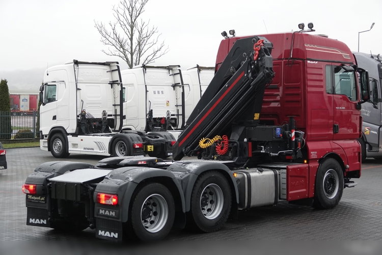 MAN TGX 28.480 / 3 Osiowy CIĄGNIK + HDS HMF 2120 / 6x2 / OS PODNOSZONA / 5x WYSÓW - 14.7 M / UDŹWIG - 4000 KG / STEROWANIE RADIOWE / 4 PODPORY / EURO 6 / PO KONTRAKCIE SERWISOWYM zdjęcie 18