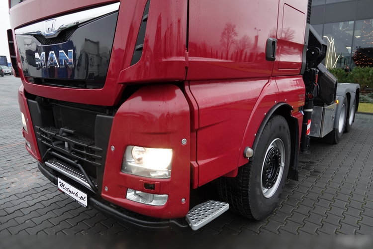 MAN TGX 28.480 / 3 Osiowy CIĄGNIK + HDS HMF 2120 / 6x2 / OS PODNOSZONA / 5x WYSÓW - 14.7 M / UDŹWIG - 4000 KG / STEROWANIE RADIOWE / 4 PODPORY / EURO 6 / PO KONTRAKCIE SERWISOWYM zdjęcie 21