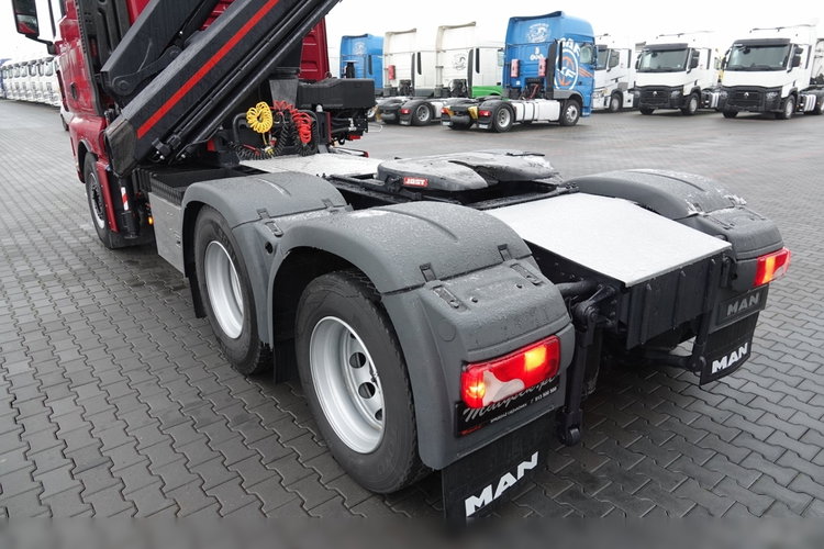 MAN TGX 28.480 / 3 Osiowy CIĄGNIK + HDS HMF 2120 / 6x2 / OS PODNOSZONA / 5x WYSÓW - 14.7 M / UDŹWIG - 4000 KG / STEROWANIE RADIOWE / 4 PODPORY / EURO 6 / PO KONTRAKCIE SERWISOWYM zdjęcie 25