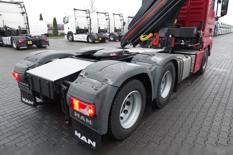 MAN TGX 28.480 / 3 Osiowy CIĄGNIK + HDS HMF 2120 / 6x2 / OS PODNOSZONA / 5x WYSÓW - 14.7 M / UDŹWIG - 4000 KG / STEROWANIE RADIOWE / 4 PODPORY / EURO 6 / PO KONTRAKCIE SERWISOWYM zdjęcie 26