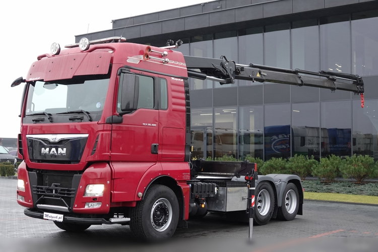 MAN TGX 28.480 / 3 Osiowy CIĄGNIK + HDS HMF 2120 / 6x2 / OS PODNOSZONA / 5x WYSÓW - 14.7 M / UDŹWIG - 4000 KG / STEROWANIE RADIOWE / 4 PODPORY / EURO 6 / PO KONTRAKCIE SERWISOWYM zdjęcie 4