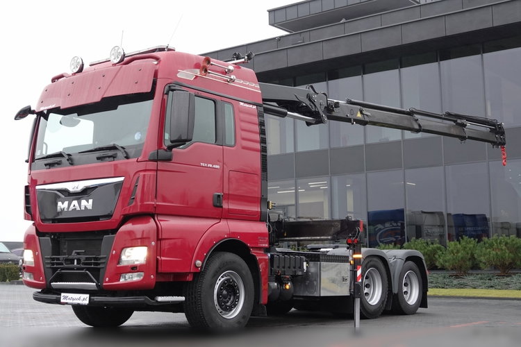 MAN TGX 28.480 / 3 Osiowy CIĄGNIK + HDS HMF 2120 / 6x2 / OS PODNOSZONA / 5x WYSÓW - 14.7 M / UDŹWIG - 4000 KG / STEROWANIE RADIOWE / 4 PODPORY / EURO 6 / PO KONTRAKCIE SERWISOWYM zdjęcie 5