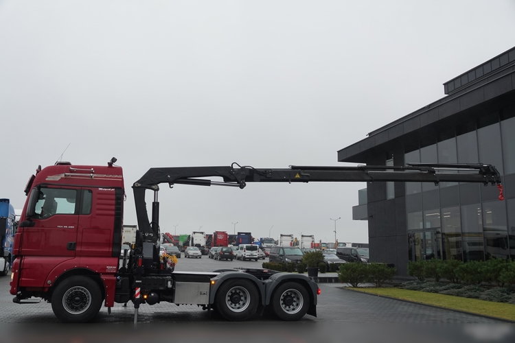 MAN TGX 28.480 / 3 Osiowy CIĄGNIK + HDS HMF 2120 / 6x2 / OS PODNOSZONA / 5x WYSÓW - 14.7 M / UDŹWIG - 4000 KG / STEROWANIE RADIOWE / 4 PODPORY / EURO 6 / PO KONTRAKCIE SERWISOWYM zdjęcie 7