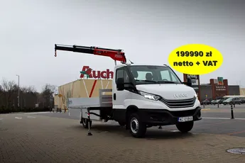 Iveco Daily 35S18 skrzynia otwarta + HDS / Żuraw Fassi M30A.12