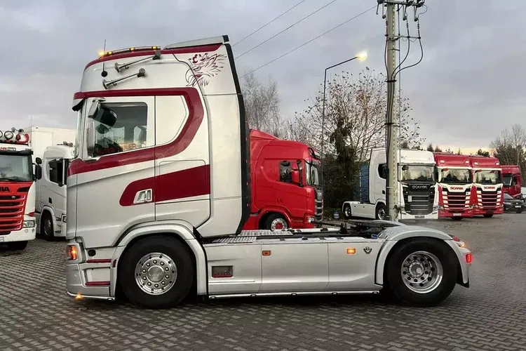 Scania S730 V8 4X2 2018 PEŁNA OPCJA 650Tkm cała na poduszce trux alcoa zdjęcie 10