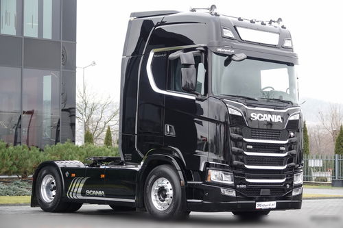 Scania S 520 / V8 / RETARDER / CAŁA NA PODUSZKACH / KLIMA POSTOJOWA / BOGATE WYPOSAŻENIE / PO KONTRAKCIE SERWISOWYM