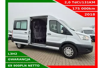 Ford Transit L3H2 Brygadówka 7 osób 69900zł NETTO 2.0TdCi/131KM