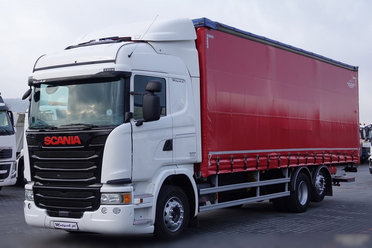 Scania G 320 / 6x2 / FIRANKA- 9 M / + WINDA ZAŁADOWCZA / EURO 6 / oś skrętna i podnoszona / BARDZO MOCNA PODŁOGA SZYNA-DESKA  zdjęcie 1