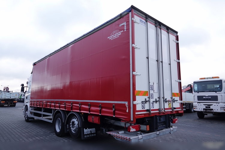Scania G 320 / 6x2 / FIRANKA- 9 M / + WINDA ZAŁADOWCZA / EURO 6 / oś skrętna i podnoszona / BARDZO MOCNA PODŁOGA SZYNA-DESKA  zdjęcie 3
