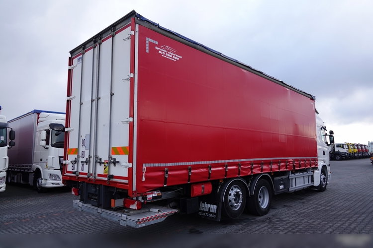 Scania G 320 / 6x2 / FIRANKA- 9 M / + WINDA ZAŁADOWCZA / EURO 6 / oś skrętna i podnoszona / BARDZO MOCNA PODŁOGA SZYNA-DESKA  zdjęcie 5