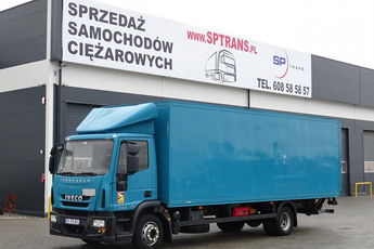 Iveco EuroCargo 120E18 EEV Kontener Sprowadzony Klima Przebieg Udokumentowany , Poduszki , 18 Euro Palet , Boczne Drzwi