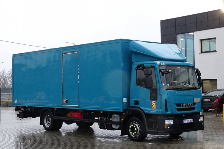 Iveco EuroCargo 120E18 EEV Kontener Sprowadzony Klima Przebieg Udokumentowany , Poduszki , 18 Euro Palet , Boczne Drzwi zdjęcie 2