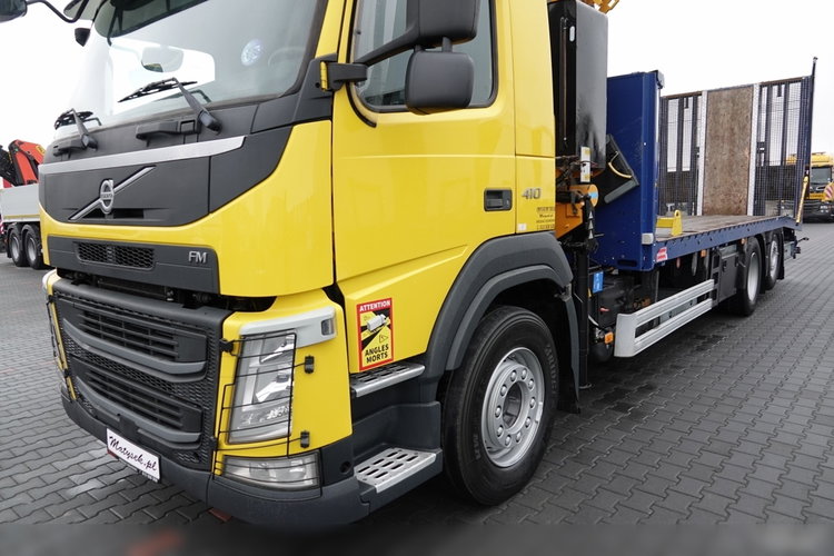 Volvo FM 410 / 6x2 / LAWETA + HDS EFFER 170 / STEROWANIE RADIOWE / OŚ PODNOSZONA / 3 OSIOWY / NAJAZDY HYDRAULICZNE / EURO 6 / WCIĄGARKA + PILOT  zdjęcie 9