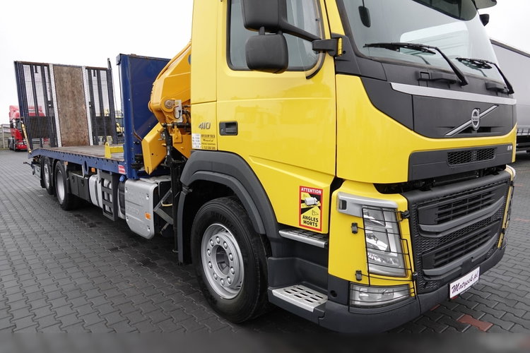 Volvo FM 410 / 6x2 / LAWETA + HDS EFFER 170 / STEROWANIE RADIOWE / OŚ PODNOSZONA / 3 OSIOWY / NAJAZDY HYDRAULICZNE / EURO 6 / WCIĄGARKA + PILOT  zdjęcie 8
