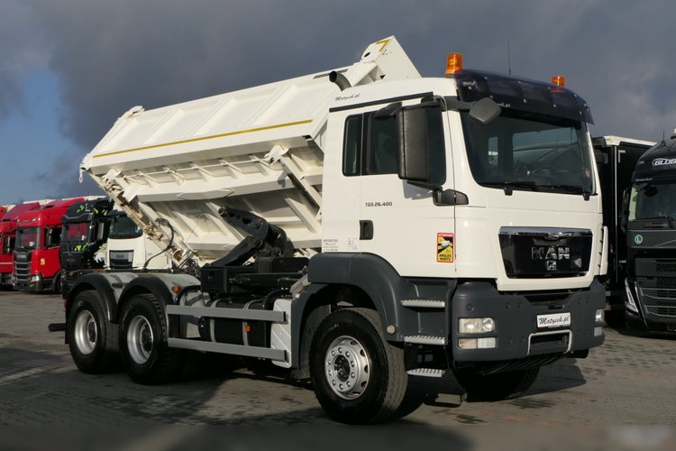 MAN TGS 26.400 / 6x4 / WYWROTKA / HYDROBURTA / BORDMATIC / EURO 5 zdjęcie 14