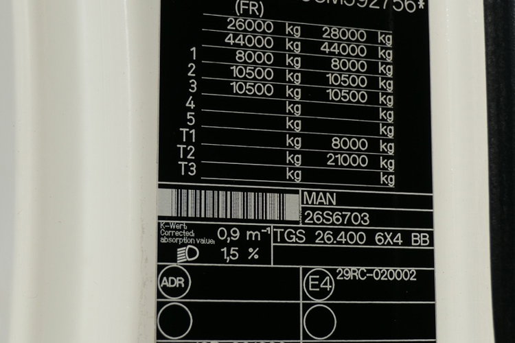 MAN TGS 26.400 / 6x4 / WYWROTKA / HYDROBURTA / BORDMATIC / EURO 5 zdjęcie 43
