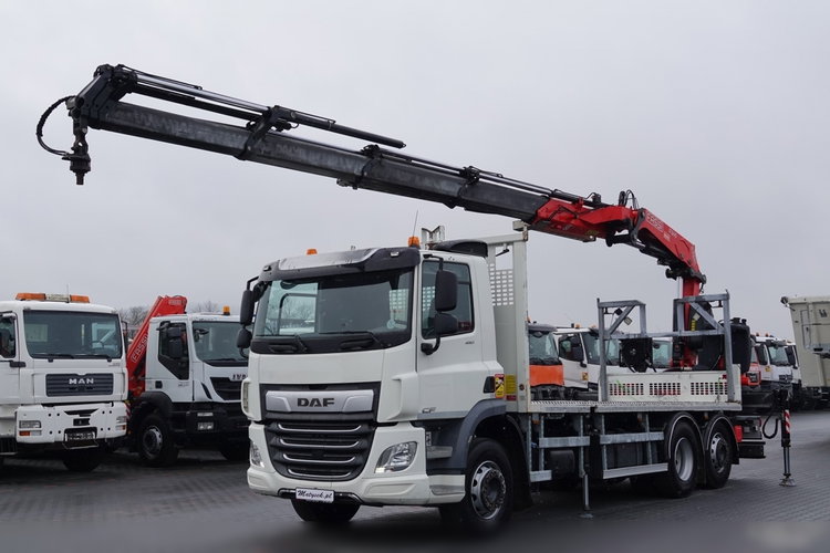 DAF CF 450 / 6x2 / SKRZYNIOWY / HDS FASSI F 245 / 6x WYSÓW- 17 M / ROTATOR / STEROWANIE RADIOWE / EURO 6 / 2018 ROK zdjęcie 1