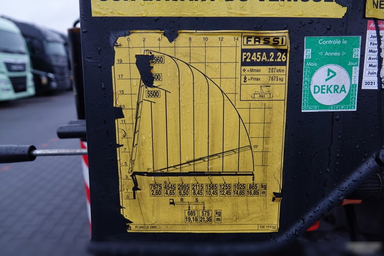 DAF CF 450 / 6x2 / SKRZYNIOWY / HDS FASSI F 245 / 6x WYSÓW- 17 M / ROTATOR / STEROWANIE RADIOWE / EURO 6 / 2018 ROK zdjęcie 26