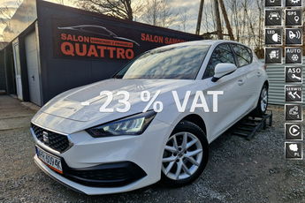 Seat Leon Salon Polska. VAT 23%. Bezwypadkowy. Swiatła Led. Asyatent pas. Radar.