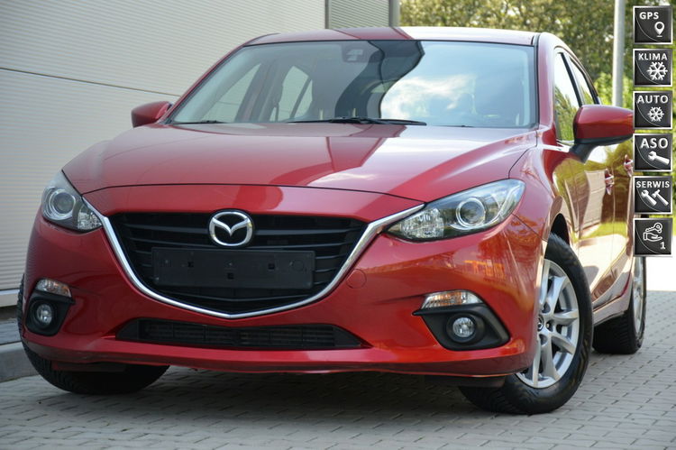 Mazda 3 Zarejestrowana 2.2D 150KM Serwis Navi I-stop Alu Gwarancja zdjęcie 1