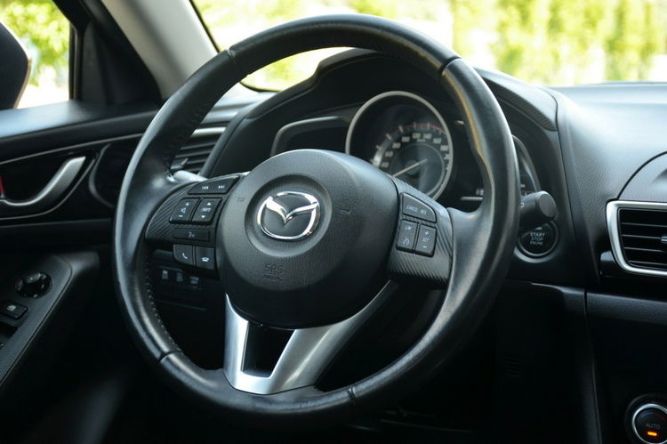 Mazda 3 Zarejestrowana 2.2D 150KM Serwis Navi I-stop Alu Gwarancja zdjęcie 27
