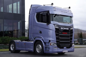 Scania S 580 / V8 / RETARDER / HYDRAULIKA /CAŁA NA PODUSZKACH / SKÓRY / NOWY MODEL / PO KONTRAKCIE SERWISOWYM 