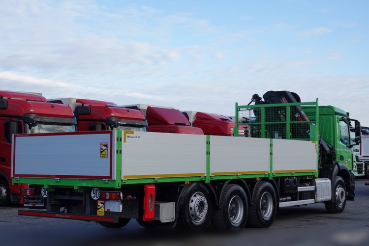 Mercedes AROCS 3240 / 8x4 / SKRZYNIOWY + HDS HIAB 192 E-5 wysów : 15 M  / HDS ZA KABINĄ / TRIDEM / OŚ PODNOSZONA + SKRĘTNA / EURO 6 / STEROWANIE RADIOWE  zdjęcie 7