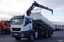 MAN TGS 33.360 / 6x4 / WYWROTKA TYLNOZSYPOWA 5.8 M + HDS HIAB XS 122 / STEROWANIE RADIOWE / HDS ZA KABINĄ / EURO 5 / UAL zdjęcie 2