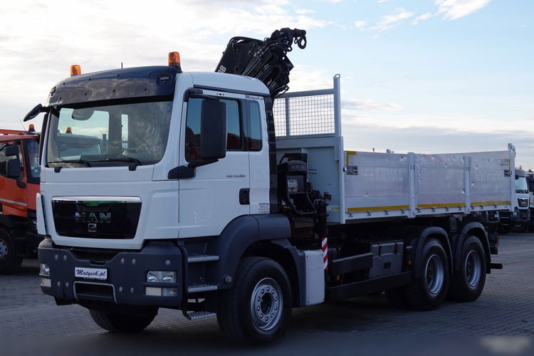 MAN TGS 33.360 / 6x4 / WYWROTKA TYLNOZSYPOWA 5.8 M + HDS HIAB XS 122 / STEROWANIE RADIOWE / HDS ZA KABINĄ / EURO 5 / UAL zdjęcie 5