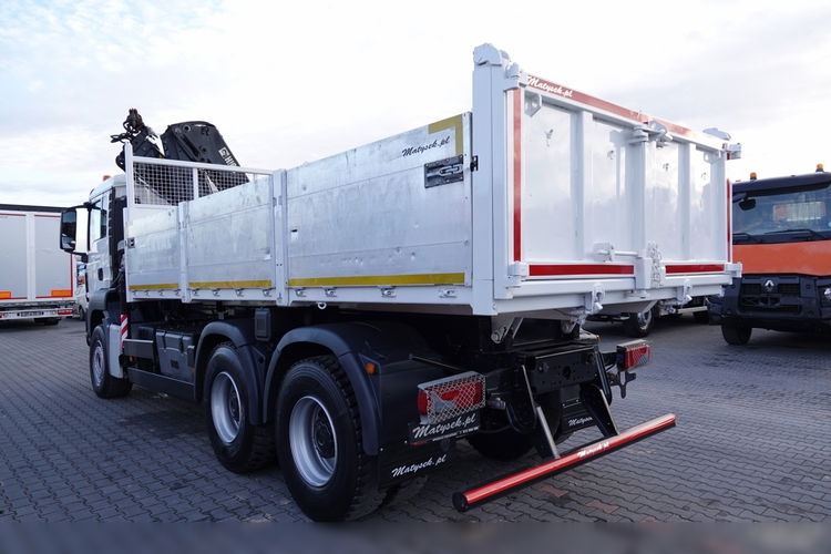 MAN TGS 33.360 / 6x4 / WYWROTKA TYLNOZSYPOWA 5.8 M + HDS HIAB XS 122 / STEROWANIE RADIOWE / HDS ZA KABINĄ / EURO 5 / UAL zdjęcie 6