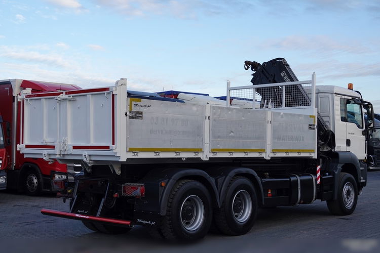 MAN TGS 33.360 / 6x4 / WYWROTKA TYLNOZSYPOWA 5.8 M + HDS HIAB XS 122 / STEROWANIE RADIOWE / HDS ZA KABINĄ / EURO 5 / UAL zdjęcie 7