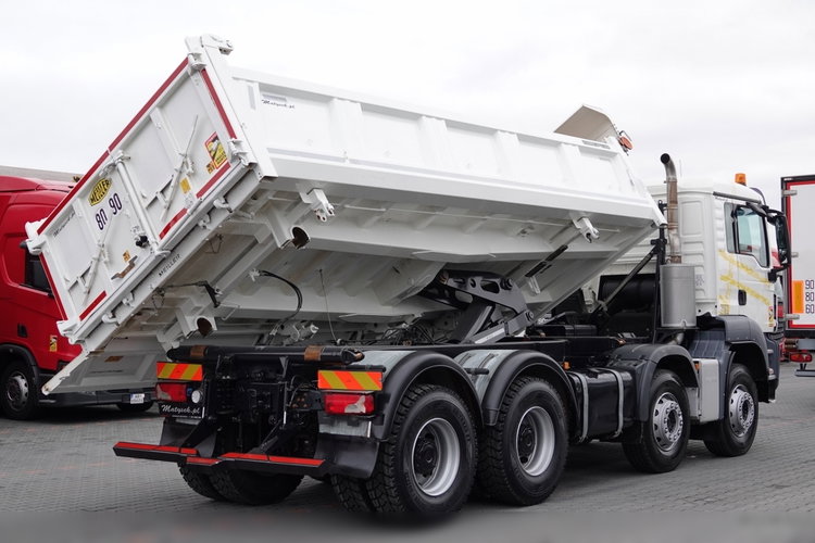 MAN TGS 35.400 / 8x4 / WYWROTKA / HYDROBURTA / MEILLER KIPPER / EURO 6 / OPONY 100% / ŁADOWNOŚĆ: 17.000 KG / PO KONTRAKCIE SERWISOWYM zdjęcie 12