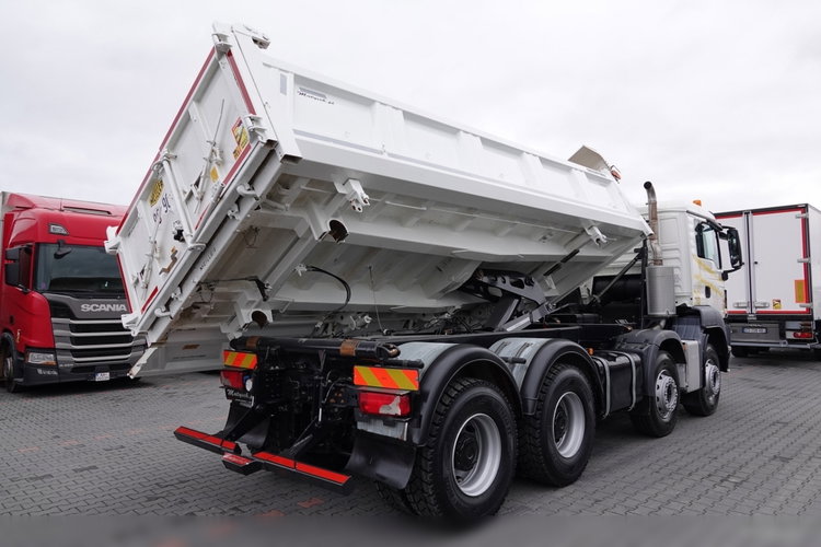 MAN TGS 35.400 / 8x4 / WYWROTKA / HYDROBURTA / MEILLER KIPPER / EURO 6 / OPONY 100% / ŁADOWNOŚĆ: 17.000 KG / PO KONTRAKCIE SERWISOWYM zdjęcie 13